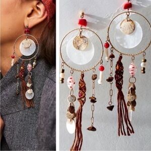 Free People Coco Bongo Dangle Earrings NWT